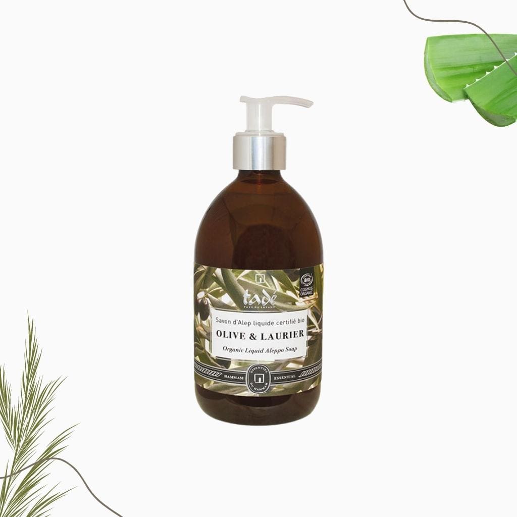 Oligosan-Tadé-Savon-Alep-liquide-Olive-&-Laurier