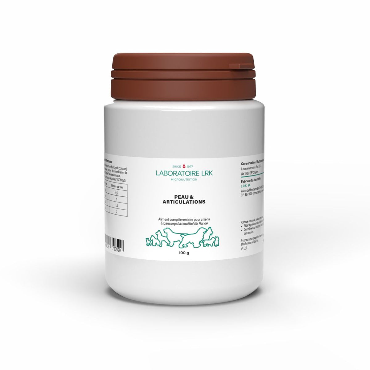 LRK Peaux et articulations pour chiens 100g