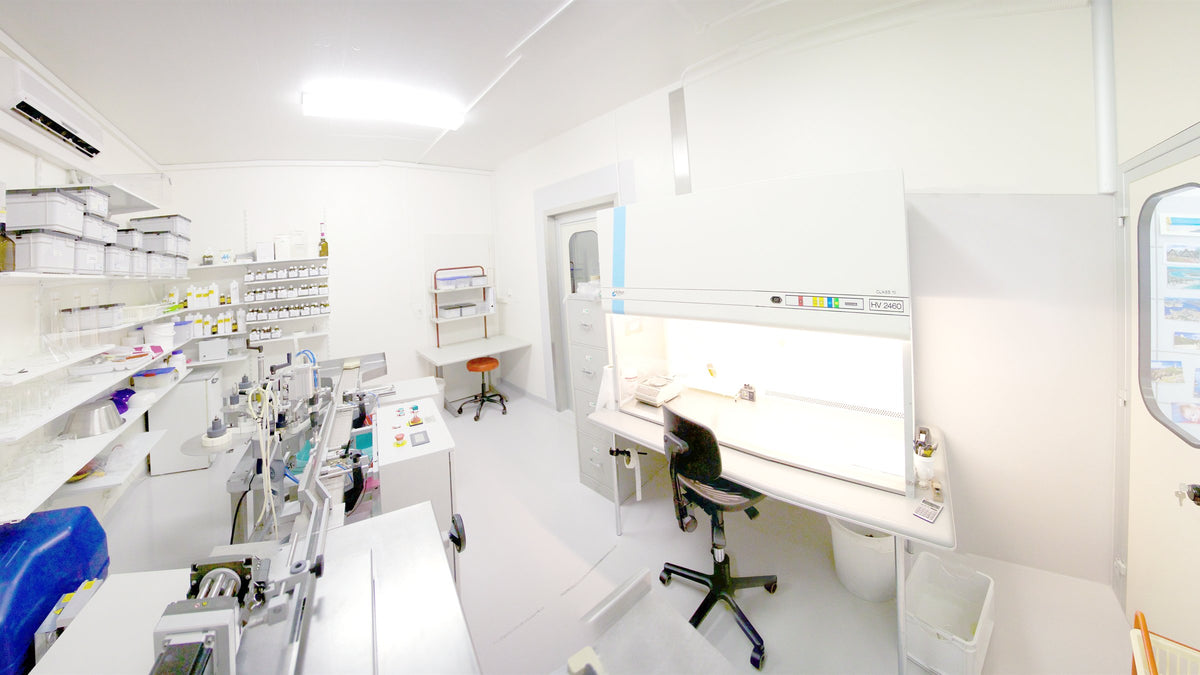 La salle d’analyse du laboratoire, à Cugy